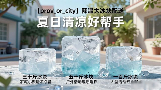 六合降温大冰块配送 夏日清凉好帮手
